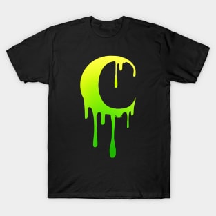 Dripping Moon (Acid Green Gradient) T-Shirt